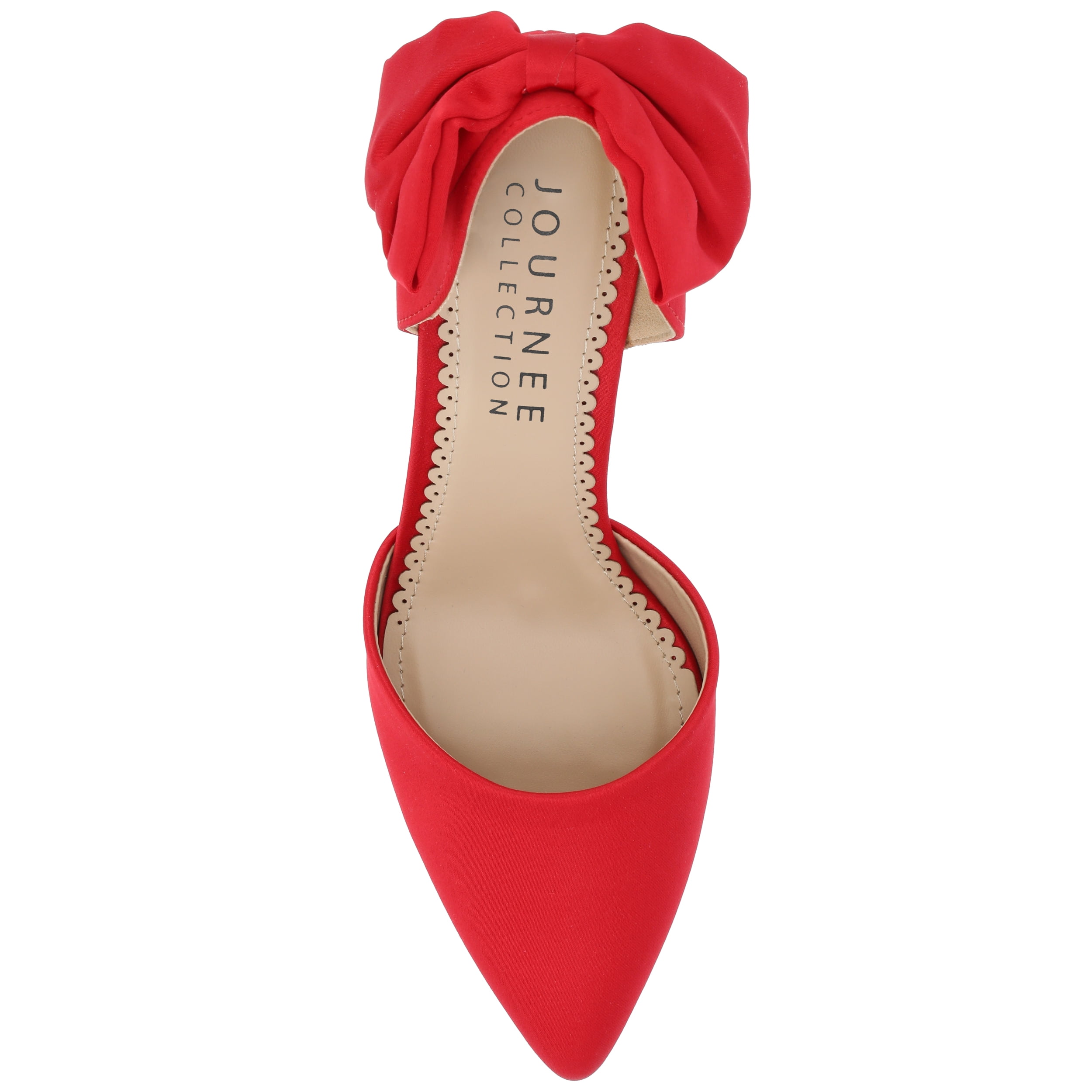 Journee Womens Tanzi Pointed Toe Mid Heel Evening Pumps