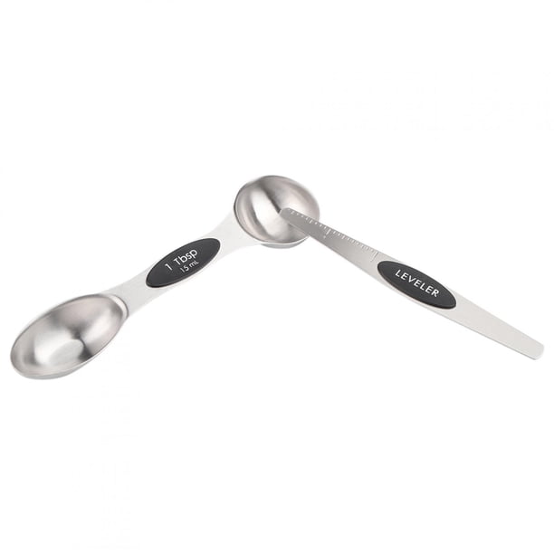 Cucharas medidoras de café Jadeshay juego de 8 Cucharas medidoras magnéticas de Acero inoxidable