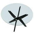 thumbnail image 4 of Steve Silver Amalie 5-Piece Dining Set - Black with Grey Velvet Chairs, 4 of 10