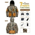 thumbnail image 2 of NEW VIEW Insulated Hunting Jacket for Men Cold Weather, Warm Camo Hunting Jackets with Hood, Water Resistant Hunting Clothes, 2 of 6