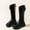 Black, variant on NAISIBABY Girls Knee High Boots, Faux Fur Lined Non-Slip Waterproof Zipper Thick Sole Winter Princess Bow Riding Boots Black 13.5(Little Kids)