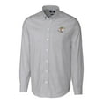 thumbnail image 2 of Men's Cutter & Buck  Charcoal Los Angeles Rams Stretch Oxford Stripe Big & Tall Long Sleeve Dress Shirt, 2 of 3