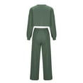 thumbnail image 5 of Womens 2 Piece Sweatsuits Pullover Casual Solid Cropped Sweatshirt Matching Sweatpants Fall Tracksuit with Pockets, 5 of 5