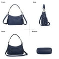 thumbnail image 2 of HuaAngel Women's Handbags Soft Genuine Leather Tassel Shoulder Bag Vintage Travel Satchel Purses with 2 Removable Straps, 2 of 7