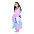 thumbnail image 2 of Kids Bathrobes Hooded Towels, Big Boys Girls Cartoon Hooded Wraps Beach Pool Bath Towel Poncho Cotton Towel, 30"x50", 3-12 Years, 2 of 5