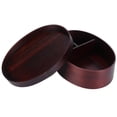 thumbnail image 4 of 17.5x13.5cm Lunch Box Wooden Bento Box Portable Food Container for Students WorkerPainted, 4 of 6