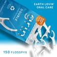 thumbnail image 3 of Double Flosspyx, Floss Picks, 150 ct, Dental Flossers, Minty Flavor, Recycled Plastic, 2 Lines of Strong Floss, Longer Head, Traps Food and Plaque, Includes Safe Soft Fold-Back Tooth Pick, 3 of 3