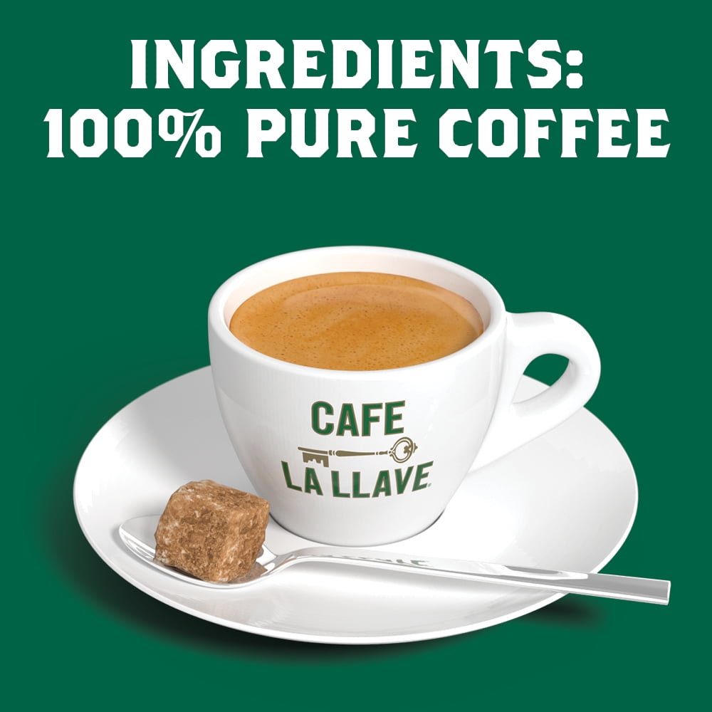 Cafe La Llave Decaf Espresso Pods: 80 Dark Roast Latin-Style Coffee Capsules, Intensity 11