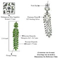 thumbnail image 5 of Russian Diopside and Sapphire Earrings in Platinum Over Sterling Christmas Gift Earrings for Beloved, 5 of 5