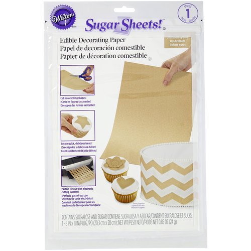 Wilton Gold Shimmer Sugar Sheets