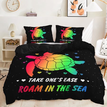 Hosima 3 Piece 3D Digital Printed Duvet Cover Full Size Bedroom Decorative Bedding Set,DEL31-Full