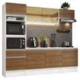 thumbnail image 1 of Cocina Integral 240cm Blanco/Marrón Diamante Madesa, 1 of 19