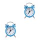 thumbnail image 1 of sweethay Mini reloj despertador , de escritorio, relojes de noche para niños y adultos, reloj de viaje, decoración, encantadores relojes Azul 2Conjunto, 1 of 6