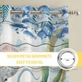 thumbnail image 6 of Octopus Coastal Kitchen Curtains Window Panels, Summer Nautical Starfish Coral Grey Wooden Insulated Window Treatment Curtain, Grommet Curtains for Bedroom/Living Room/Bathroom, 2 Piece 42"Wx63"L, 6 of 8