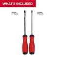 thumbnail image 2 of Hyper Tough 2-Piece Demolition Screwdrivers with Wrench Ready Hex Bolsters, 2 of 10