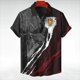 thumbnail image 3 of Camisas gráficas con mapa de la bandera de Burundi y estampado completo para hombres, camisas casuales de manga corta hawaianas para la playa, blusas con emblema nacional para hombres, 3 of 5