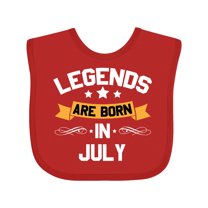 Inktastic legends are born in july Boys or Girls Baby Bib