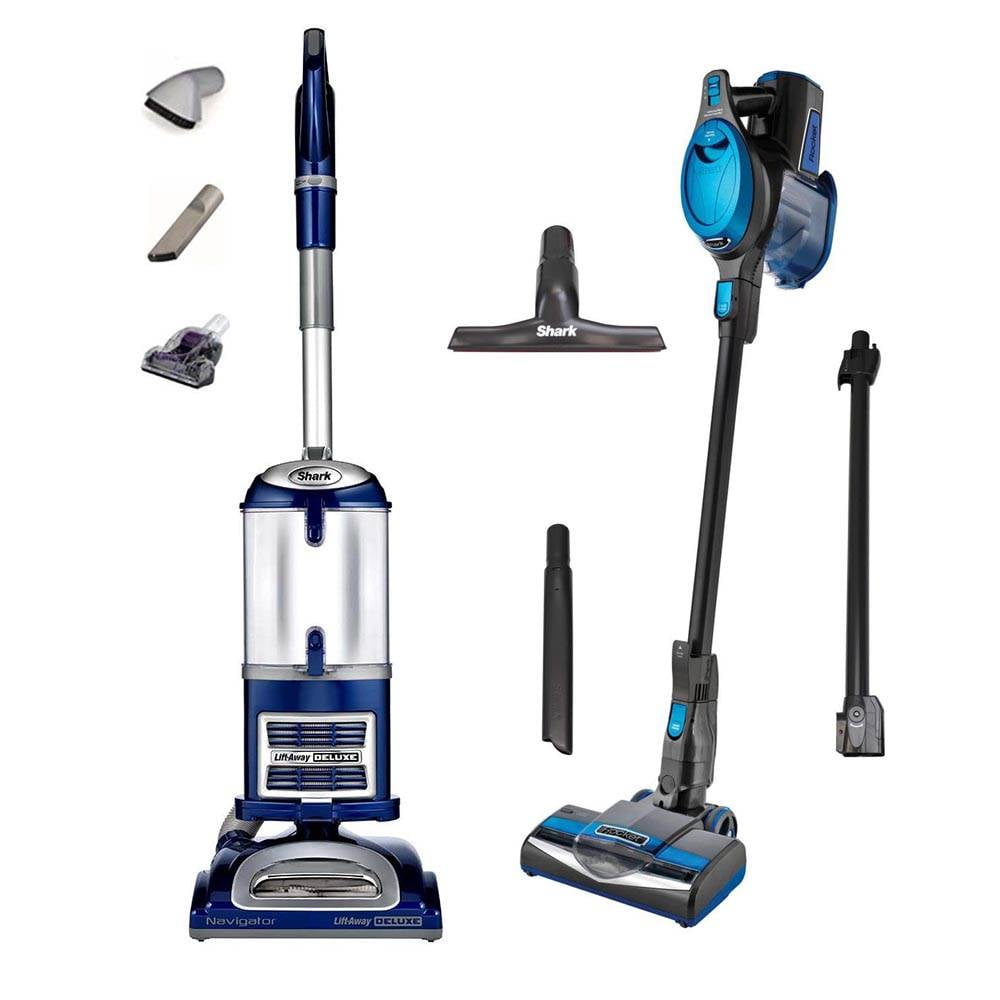 Shark Navigator Vacuum + Shark Rocket Swivel Vac, Blue (Certified Refurbished)