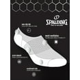 thumbnail image 4 of Spalding Men's Cool Move Cushioned Stay-Put Liner Socks, 3-Pack, 4 of 5