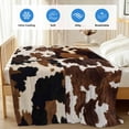 thumbnail image 4 of Cow Patterned Cooling Blanket,Lightweight Breathable Summer Throw Blanket with Double Sided Cold Effect,Vintage Farmhouse Abstract Country Western Picnic Blankets Bed Sheet for Hot Sleepers 40"x60", 4 of 8