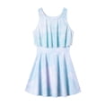 thumbnail image 4 of Toddler Swimsuit Girl Tankini Wide Straps Crew Neck Multi Color Print Sleeveless And Swim Skirt Bikini Beach Bathing Suits for Girls Blue 12 Years-13 Years, 4 of 6