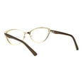 thumbnail image 4 of Womens Metal Rim Cat Eye Diecut Deco Powered Reading Glasses Light Gold 1.75, 4 of 4