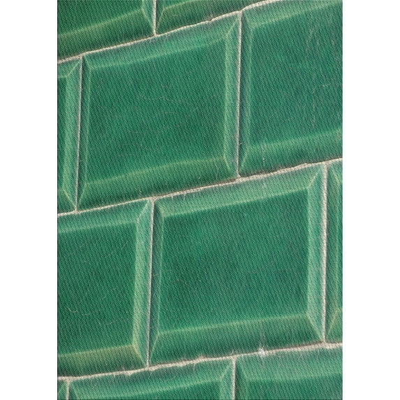 Ahgly Company Indoor Rectangle Patterned Mint Green Novelty Area Rugs, 6' x 9'