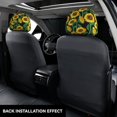 thumbnail image 3 of Kdxio Sunflower 1 Pattern Print 2 Piece Car Head Rest Covers Set Auto Front/Rear Seats Headrest Cover Universal Fit Most Cars,Sedan, SUV, 3 of 9