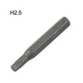 thumbnail image 1 of H4×28mm Small Hex Screwdriver Bits H2.5 4mm Hex Shank, 1 of 8