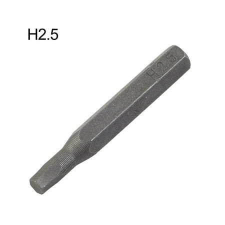 

H4×28mm Small Hex Screwdriver Bits H0.7 H0.9 H1.5 H2 H3 H4 4mm Hex Shank