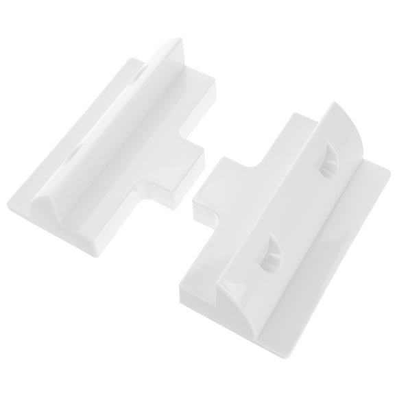 Raindrops Solar Panel Mounting Bracket White Abs 2Pcs 7.01X4.53X2.36In