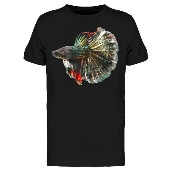 Halfmoon Betta Fish T-Shirt Men -Image by Shutterstock, Male XX-Large