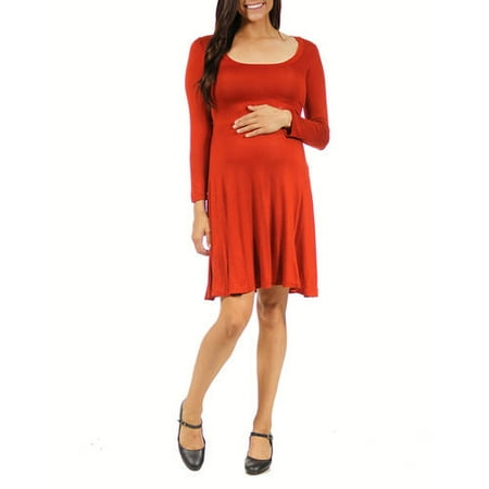 

Women s Long-sleeve Maternity Plus Dress