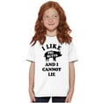 thumbnail image 4 of Like Pig Butts Cannot Lie Bacon Lover Crewneck T Shirts Boy Girl Teen Brisco Brands XS, 4 of 6