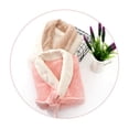 thumbnail image 3 of Kkkded Teen Youth Boys Girls Night-Robe Flannel Warm Sleepwear Solid Color Long Bathrobe Juniors Long Sleeve Robe with Autumn Winter for 5-15 Years, 3 of 8