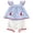 Blue, variant on UngA Summer Clothes for Toddler Baby Girl 3 6 12 18 24 Months 2T 3T 4T 5T Girls Outfits Sleeveless Ruffle Dress Tops and Shorts Clothing Sets(Blue,2-3 Years)