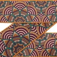 thumbnail image 2 of IBA Indianbeautifulart Pink Mandala Kaleidoscope Fabric Lace Dressmaking Velvet&nbsp;Trim&nbsp;Tape Printed Sewing Lace 9 Yards 4 Inches, 2 of 4