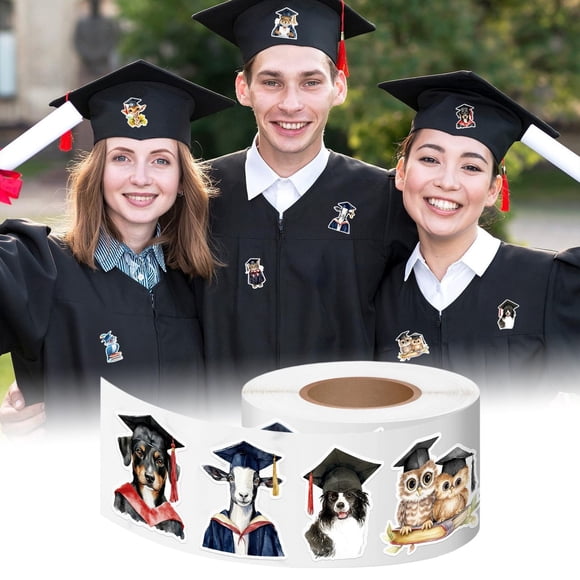 Paquete de 500 pegatinas para celebrar la graduación, para álbumes de recortes, tarjetas, fotos de diplomas y fiestas