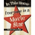 thumbnail image 2 of Pela Studio 26x32 White Modern Wood Framed Museum Art Print Titled - In This Home Everyone is a Star, 2 of 4