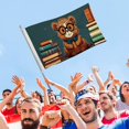 thumbnail image 4 of Castor Bandera impresa con temática, regalo perfecto para fanáticos, amigos y familiares, y adecuada para actividades al aire libre e interiores, decoraciones de fiesta. 90 cm × 150 cm., 4 of 6
