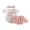 Pink, variant on BemeyourBBs Newborn Baby Girl Litter Sister Outfits Infant Baby Girl Summer Clothes Letter Flower Watermelon Embroidery Short Sleeve Romper Elastic Waist Ruffles Skorts Skirt Headband Set