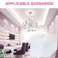 thumbnail image 3 of 6 pegatinas de uñas Pegatinas de uñas 3D doradas y plateadas Patrón geométrico Pegatinas de uñas Decoraciones de uñas, 3 of 5