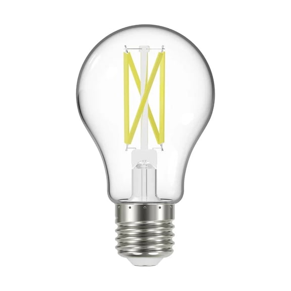 10.5 Watt LED A19 - Clear - Medium Base - 5000K - 90 CRI - 120 Volt -  6 Pack