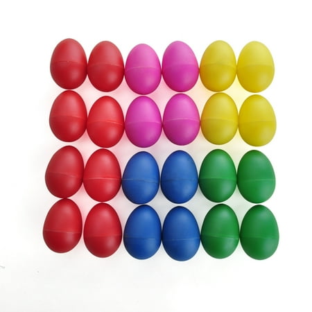 - Aspire 24Pcs Egg Shakers - Mixed Color, Plastic Preschool Rhythm Educational Maracas