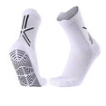 thumbnail image 2 of Dolkfu Mens Socks Size 13-15 Athletic White Non-Slip Crew Socks Running Mens Wicking Grip Sport Socks, 2 of 3
