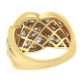 thumbnail image 5 of 10K Yellow Gold 2 CTTW Diamond Cluster Bypass Ring(H-I,I1-I2), 5 of 8