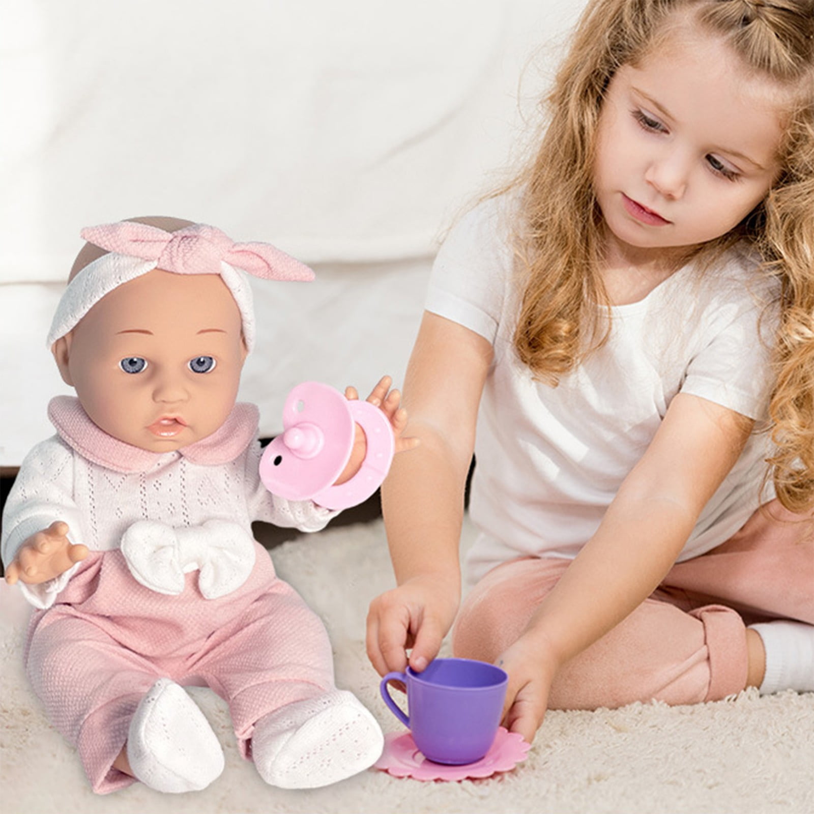 Tarmeek Reborn Baby Doll for 18 Month+ Toddlers, 12 Inch Realistic Vinyl Doll Simulation Doll Toys for 3 4 5 Year Old Girls and Boys, Birthday Christmas Gifts for Kids