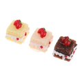 thumbnail image 3 of 1 12 juguetes de comida en miniatura 3 piezas decoración de modelo de tarta - casa de para adultos de cocina de cocina de simulación Hugo Dollhouse Miniature Food, 3 of 7