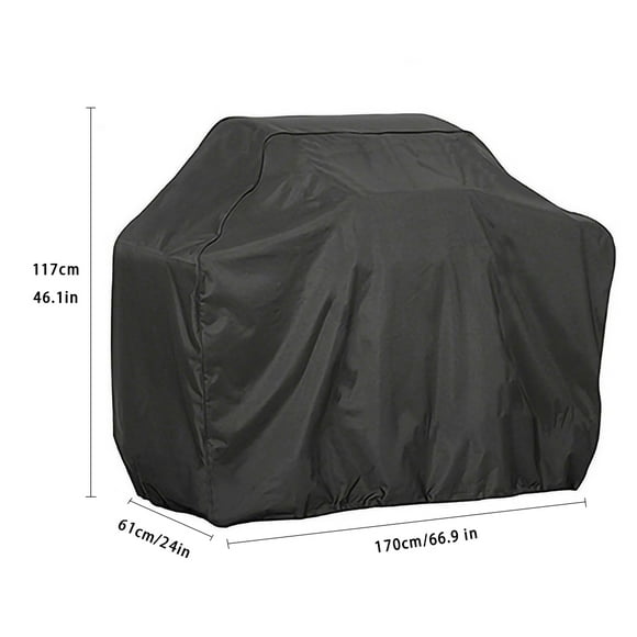 BBQ Grill Cover Waterproof Dustproof Sun Shade Barbeque Grill Oxford Cloth Cover BBQ Accessory xL