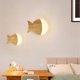 thumbnail image 2 of Wooden Small Fish Wall Light, Children's Bedroom Wall Light, Log Decorative Lighting Wall Sconces, Modern LED Wall Lights3000K, 2 of 5
